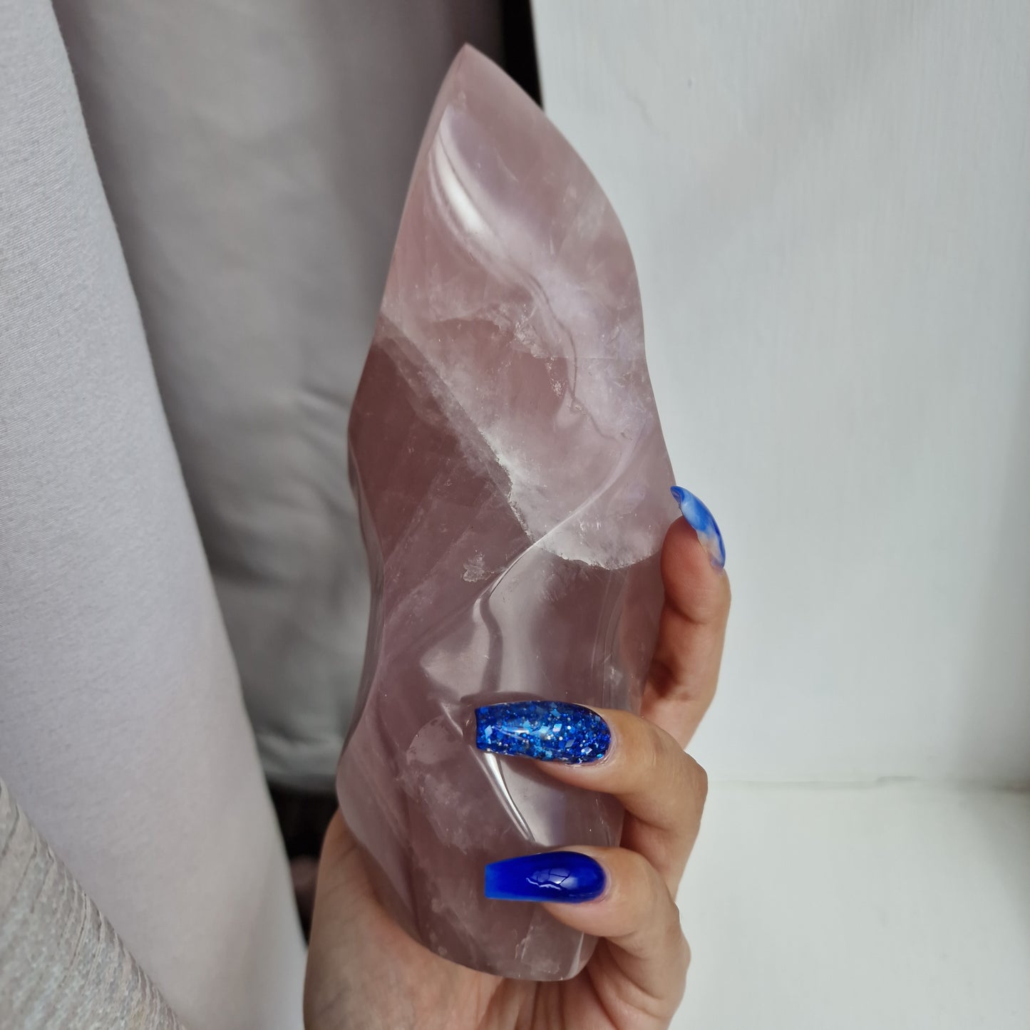 Lavendar Rose Quartz Flame