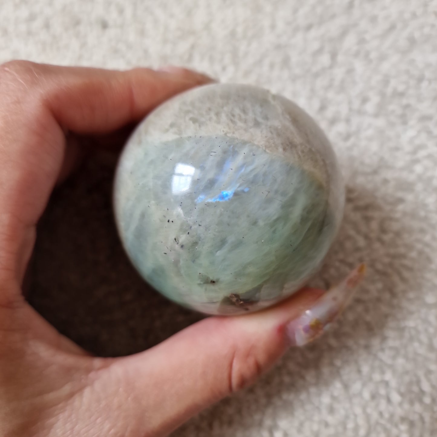 Green Moonstone Sphere